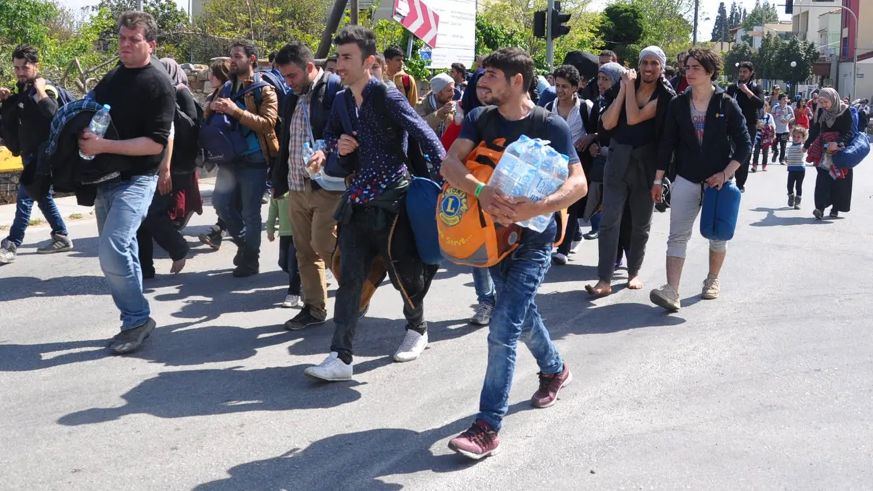 In Chios sind Hunderte Flüchtlinge aus dem „Hotspot“ geflohen, in dem sie festgehalten wurden.