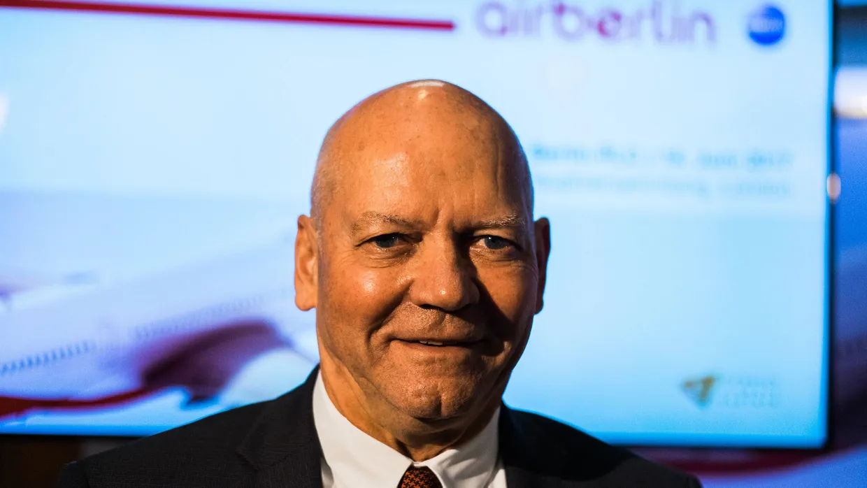 Air-Berlin-Gründer Joachim Hunold (hier Mitte Juli in London) steht einem Bericht zufolge im Verdacht, Firmengelder veruntreut zu haben.