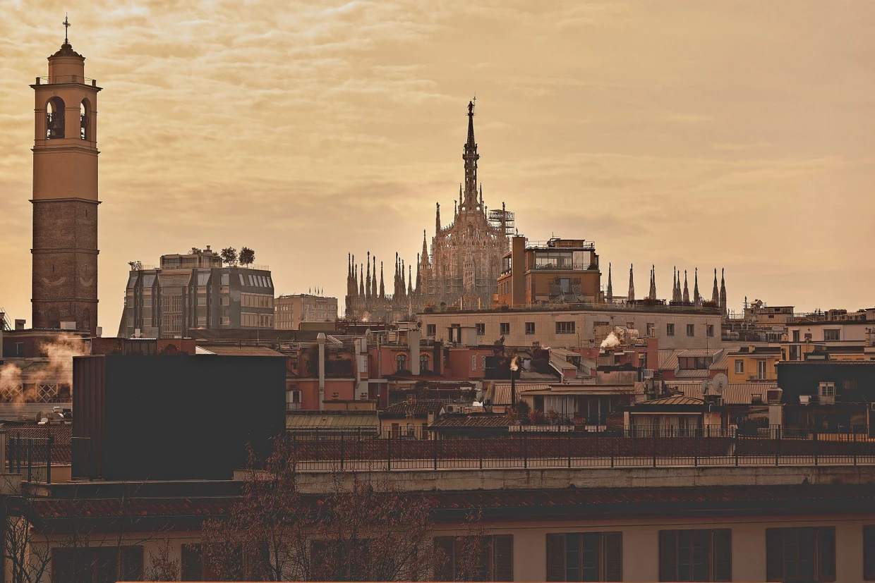 Wahrzeichen: Von der Dachterrasse des Hotels hat man den Mailänder Dom im Blick.