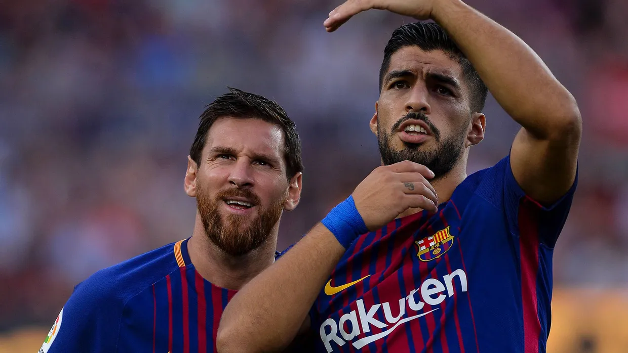 Da fehlt einer: Suarez (r.) und Messi jubeln nun ohne Neymar