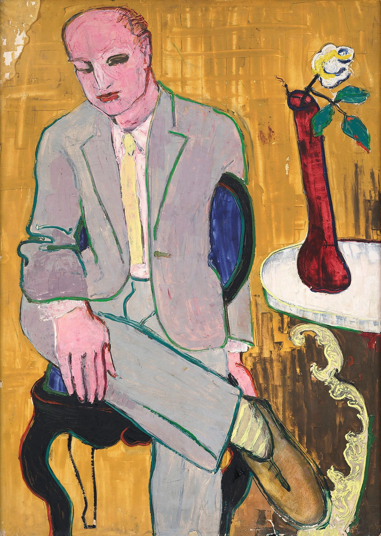 Jochen Hass, „Portrait des Berliner Freundes Walter, Juli 1952“