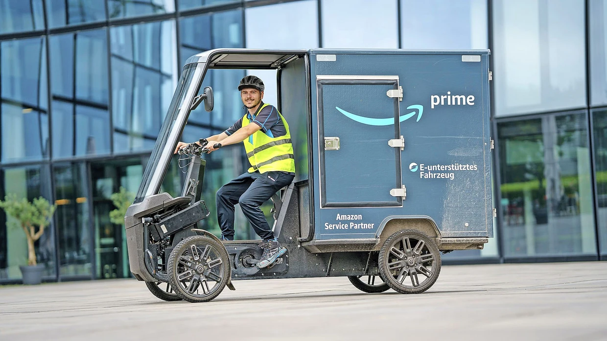 Liefern mit Elektrofahrzeugen: Amazons neue Kastenräder