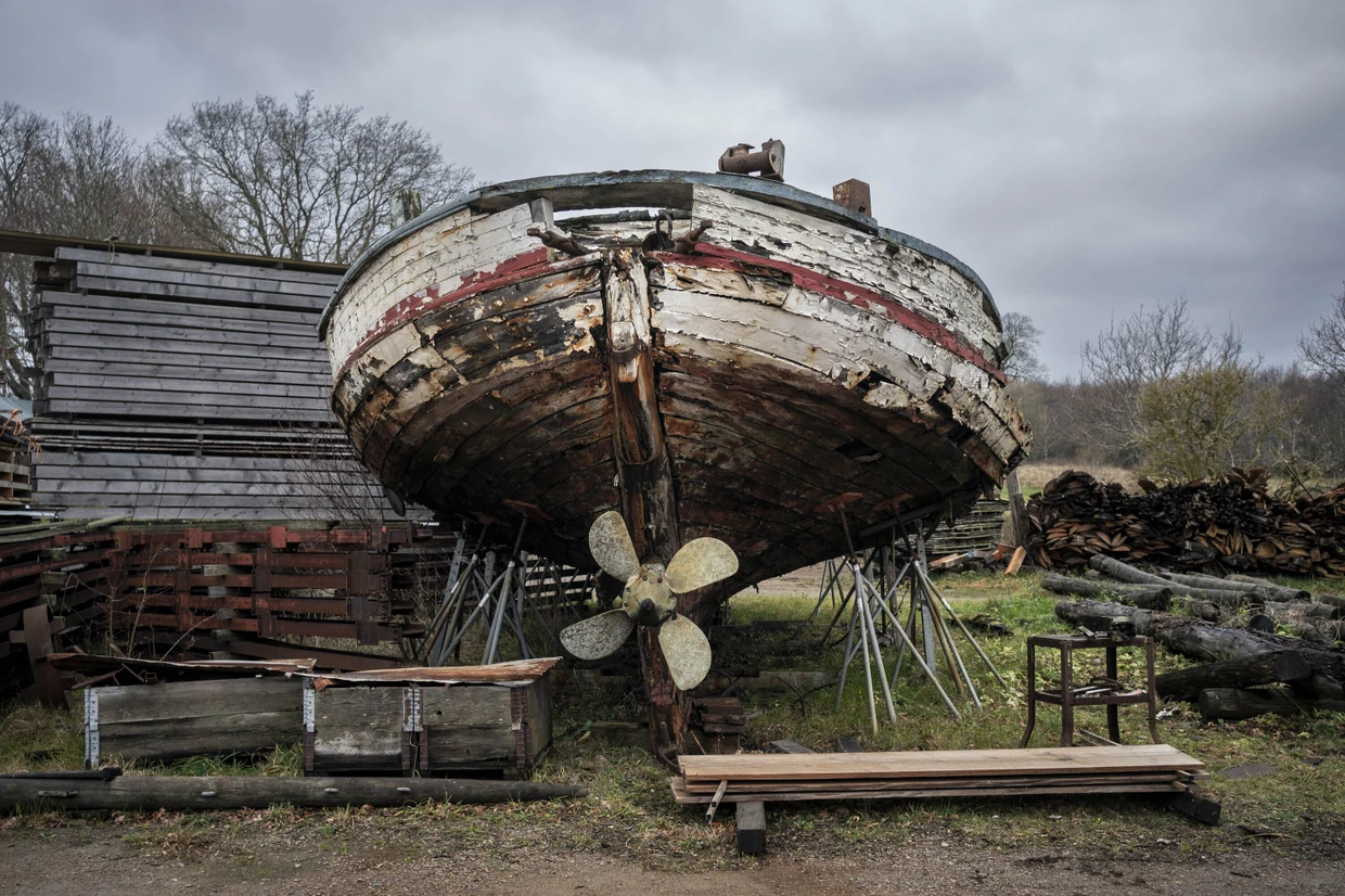 Auch das Fischerboot Wasa wollen Mathias und Martin Ravanis restaurieren.