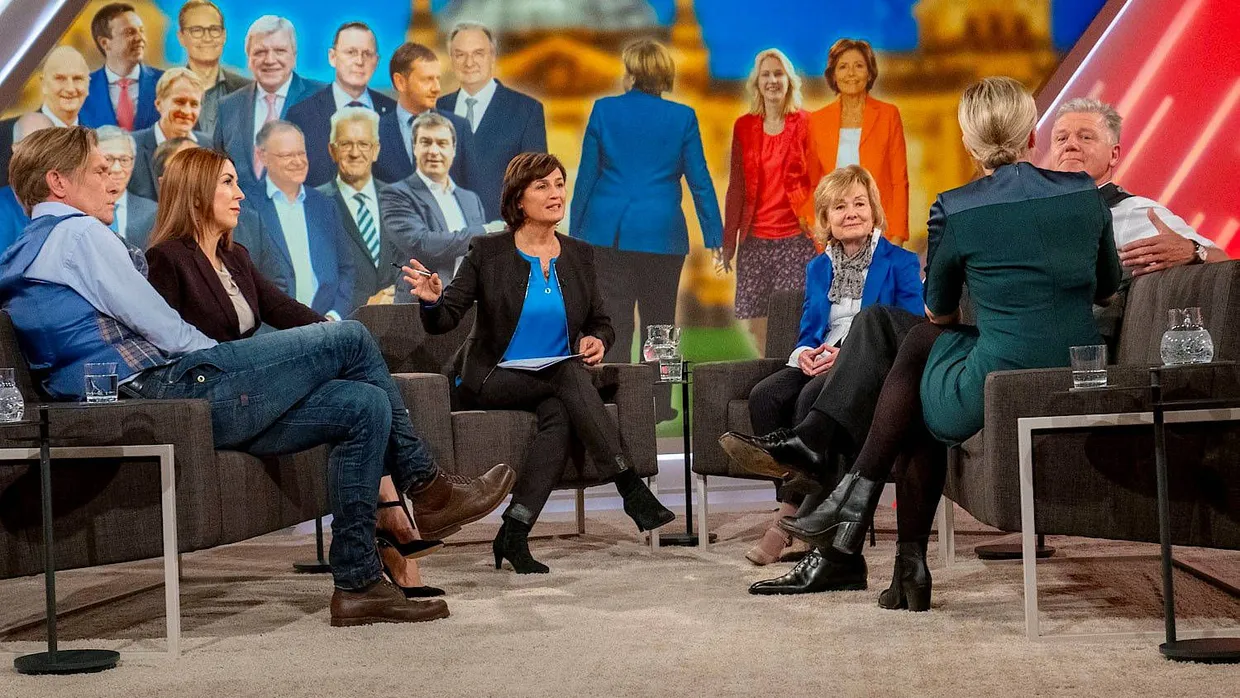 Vier gegen einen in der Diskussion bei Sandra Maischberger. Lösungen allerdings Null.