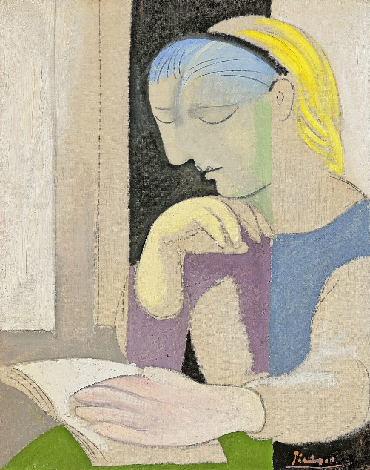  Pablo Picasso, „La Lecture (Marie-Thérèse)“, 1932, Mischtechnik auf Leinwand, 92,1 mal 73 Zentimeter; Zuschlag 39 Millionen Dollar (Taxe um 40 Millionen) am 17. November bei Christie’s in New York