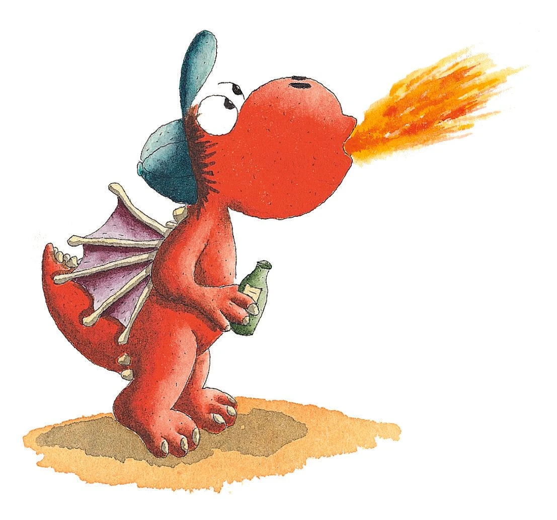 Illustrationen aus "Der kleine Drache Kokosnuss bei den Römern" von Ingo Siegner,  Foto Ingo Siegner/cbj Verlag