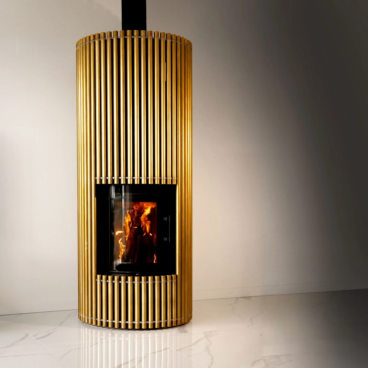 Innen wie außen um 360 Grad drehbar: die Feuerstelle Faro von Günter Matten, der mit dem dritten Preis ausgezeichnet wurde