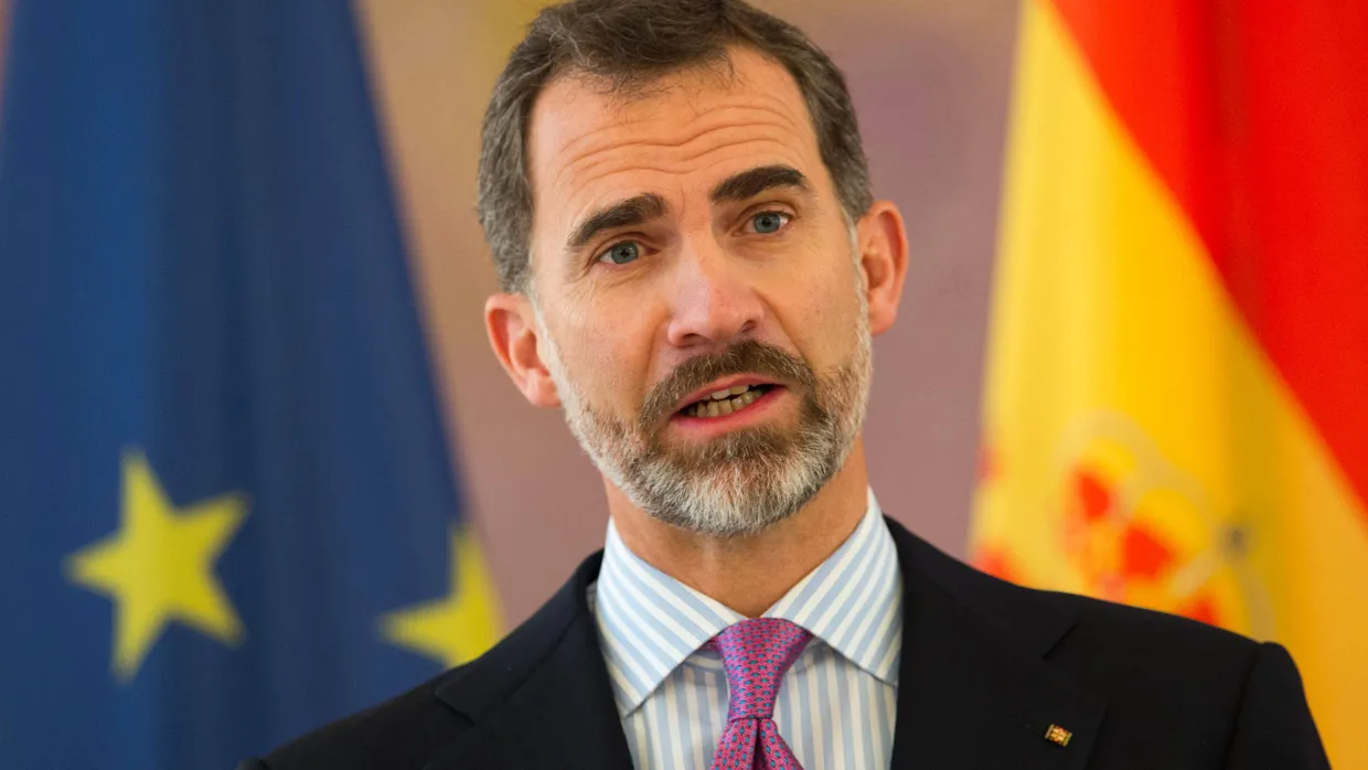 König Felipe VI. 2014 im Schloss Bellevue in Berlin