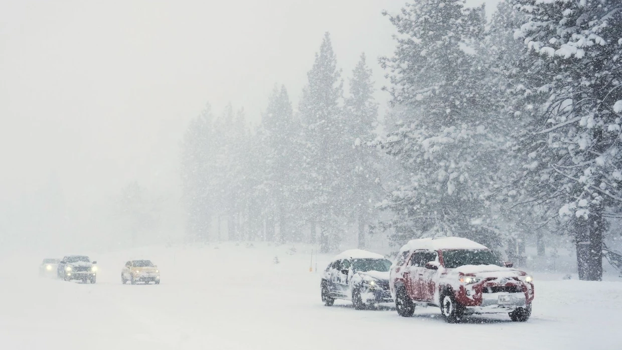 Truckee, Kalifornien: An der Westküste hat es in den vergangenen Tagen heftig geschneit.