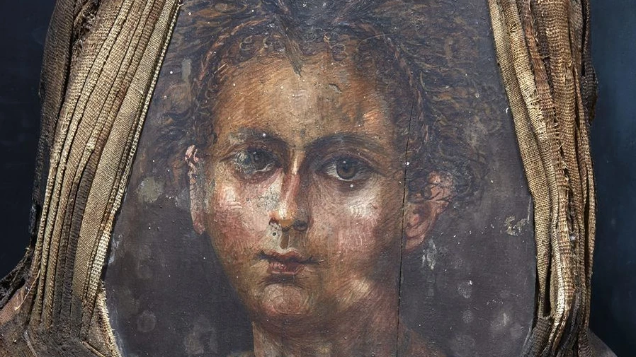 Wachsmalerei auf Holz: Der porträtierte Junge wurde in Hawara bestattet