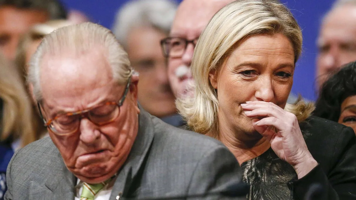 Geschiedene Leute? Marine Le Pen, die Vorsitzende des rechtsextremen Front National, und ihr Vater, Parteigründer Jean-Marie Le Pen