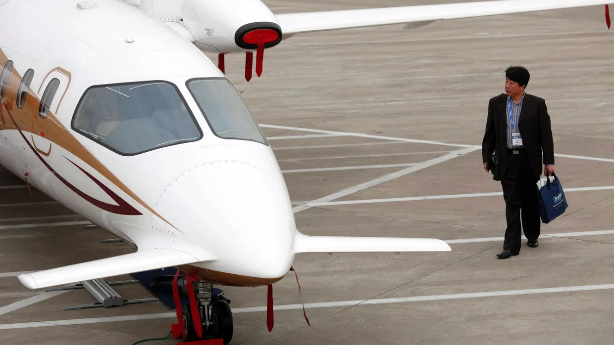 Geschäftsflugzeug in Schanghai