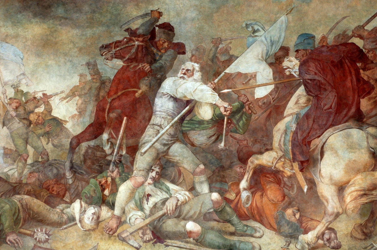 Bayerns Bauern gegen Habsburgs Kosaken: Volkstümliche Illustration zum Volksaufstand von 1705