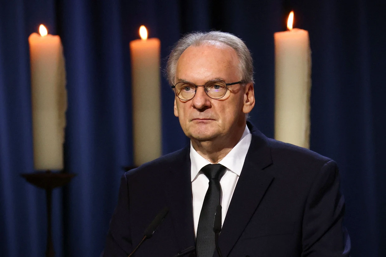 Sachsen-Anhalts Ministerpräsident Reiner Haseloff am Samstag in Magdeburg