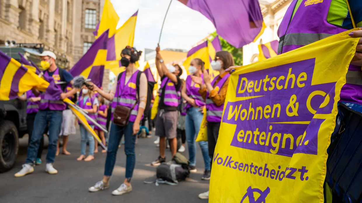 Erfolgreich am Wahltag: Die Berliner Initiative zur Enteignung großer Wohnungsbaukonzerne