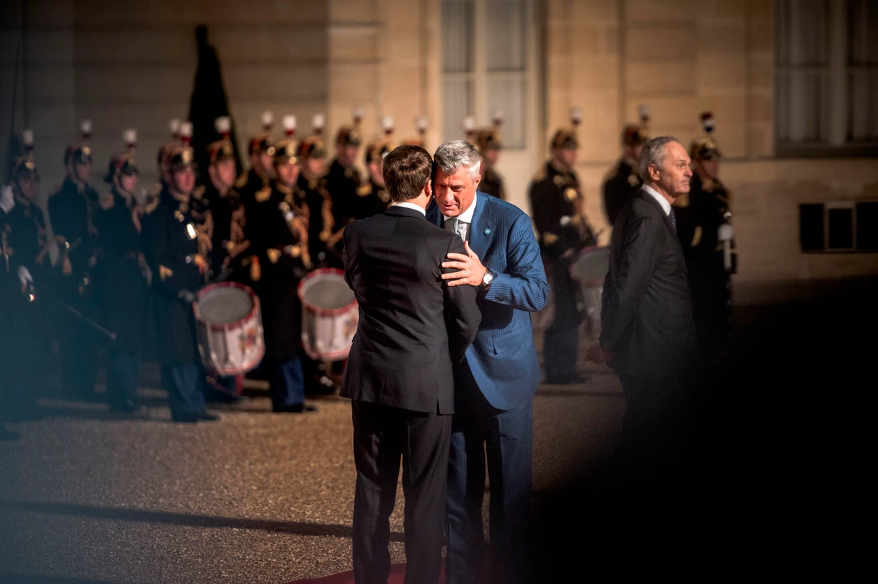 Thaçi im November 2019 bei Präsident Emmanuel Macron in Paris