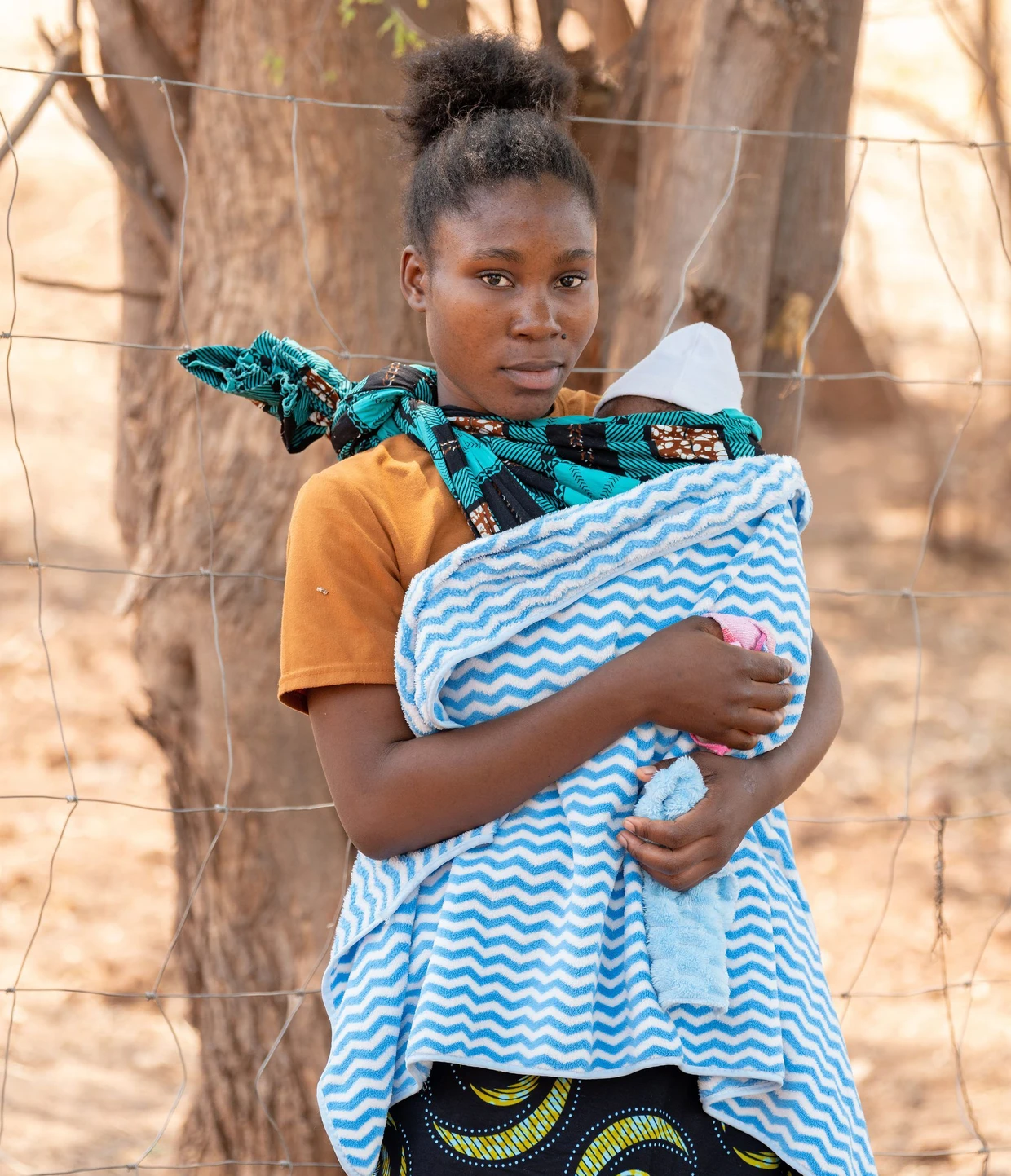 Dorothys Sohn Jaden ist wenige Monate alt.