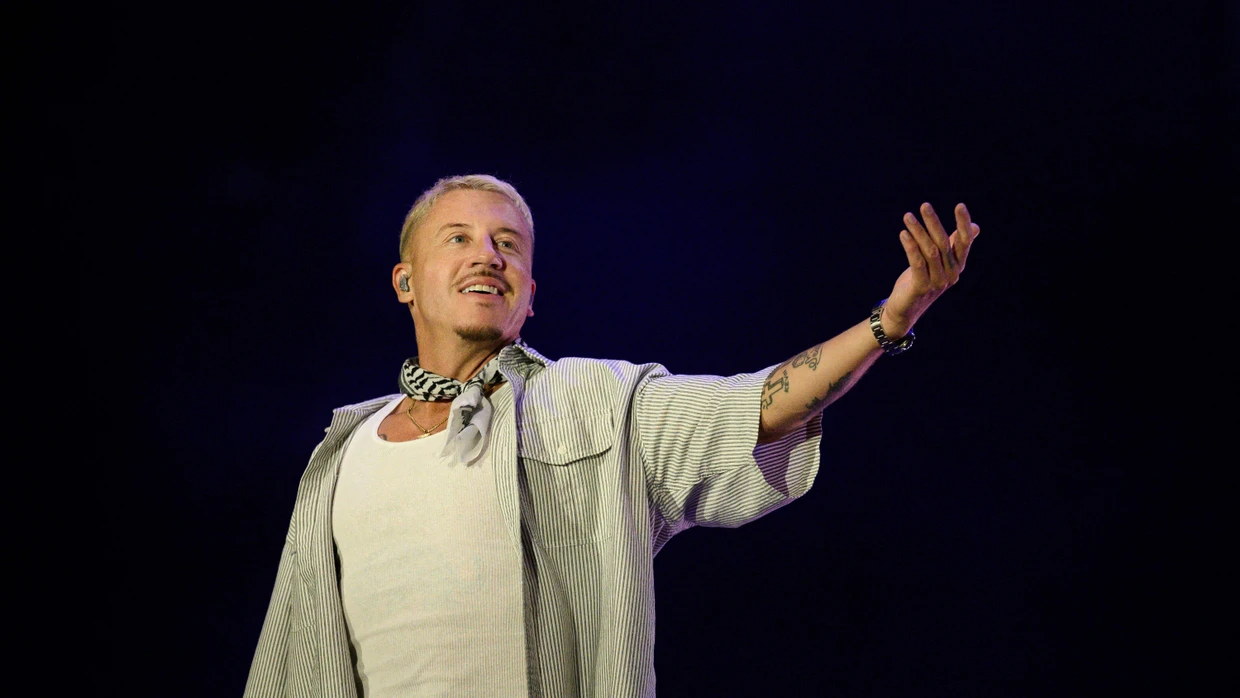 Der Musiker Macklemore bei einem Auftritt in Frankreich