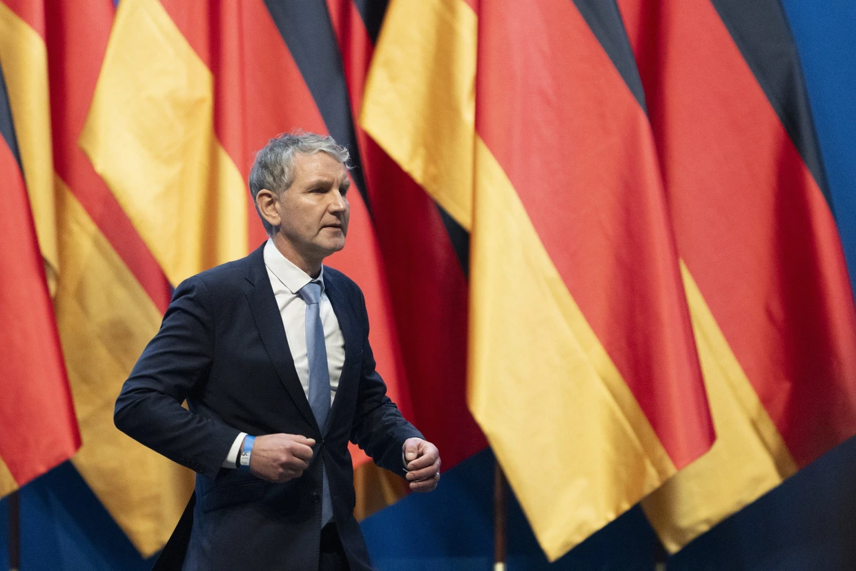 Björn Höcke Anfang 2025 auf dem AfD-Bundesparteitag in Riesa