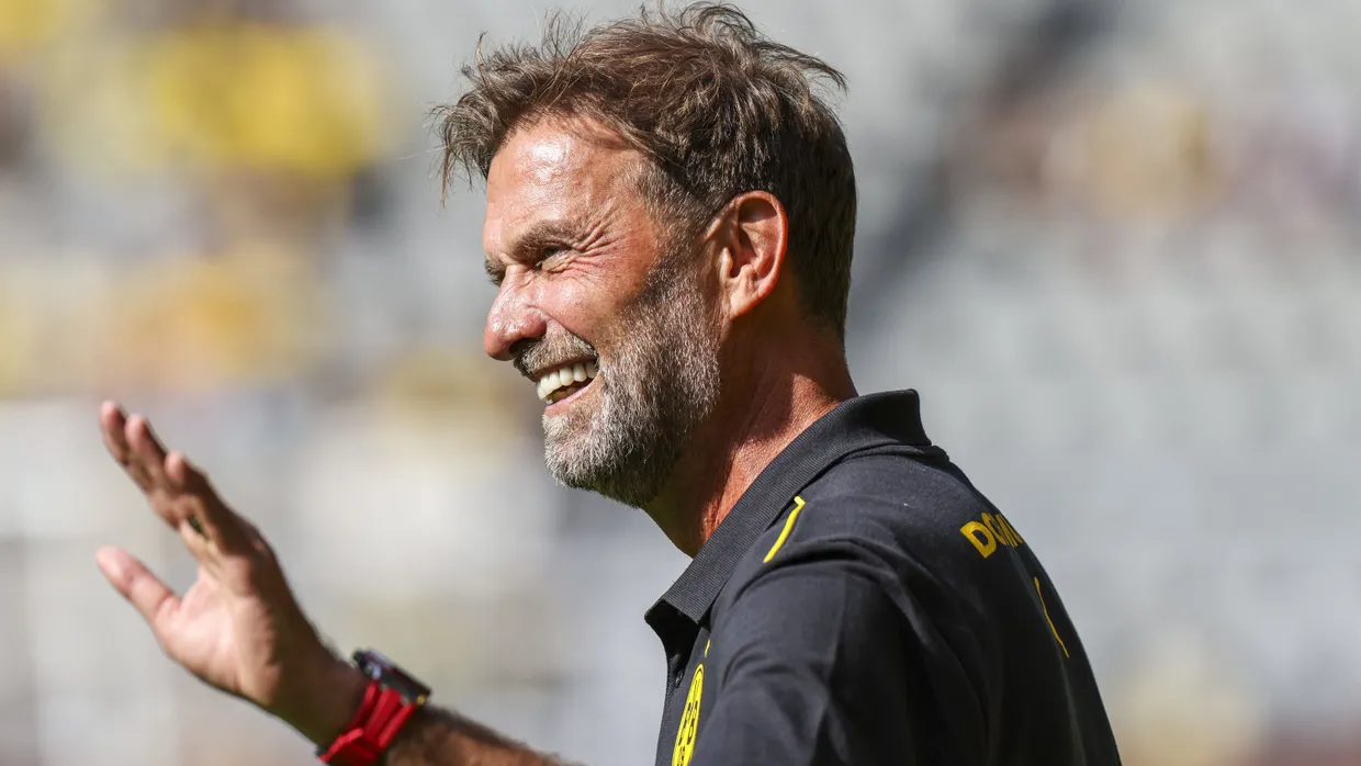 Trainierte lange den BVB, kürzlich kehrte er für ein Abschiedsspiel ehemaliger Profis noch einmal nach Dortmund zurück: Jürgen Klopp