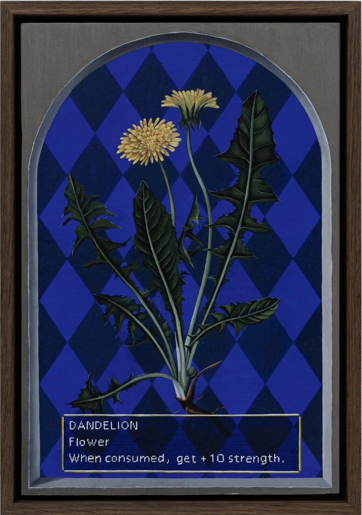  Thomas Decuyperes Gemälde „Powerfood“ von 2025 bei der Galerie Barbé,  2200 Euro