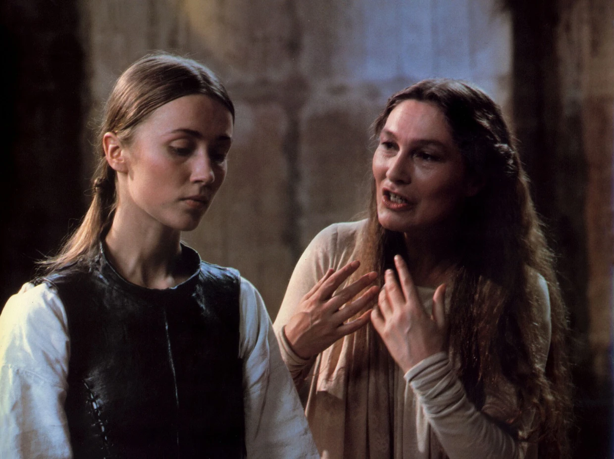 Szene aus Syberbergs „Parsifal“ (1982) mit Karin Krick und Edith Clever