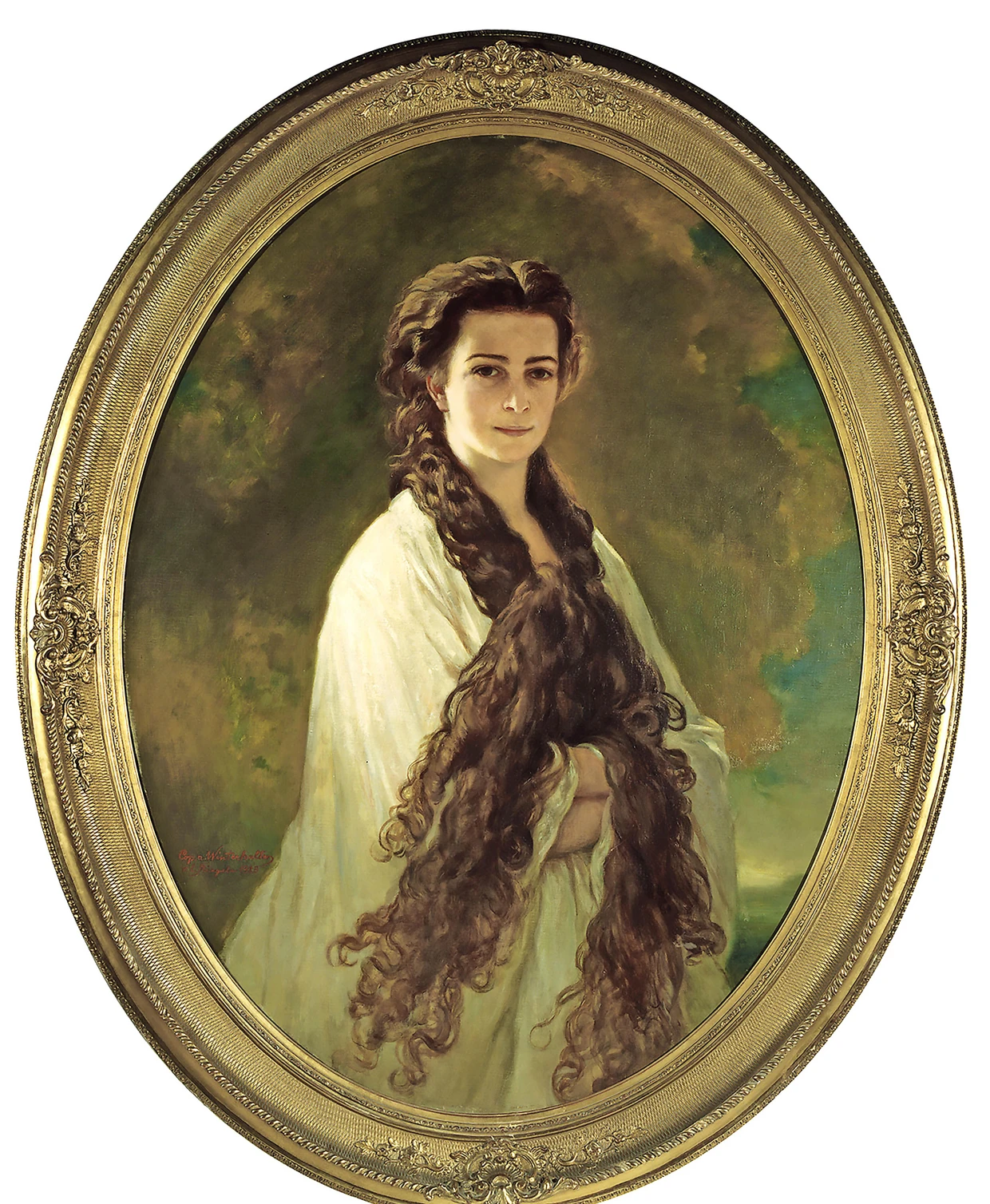 „Sisi! Franz!“ Eberhard Riegeles Bildnis Elisabeths von Österreich&nbsp; bestrickt vor allem durch die ausladende Frisur der&nbsp;Kaiserin