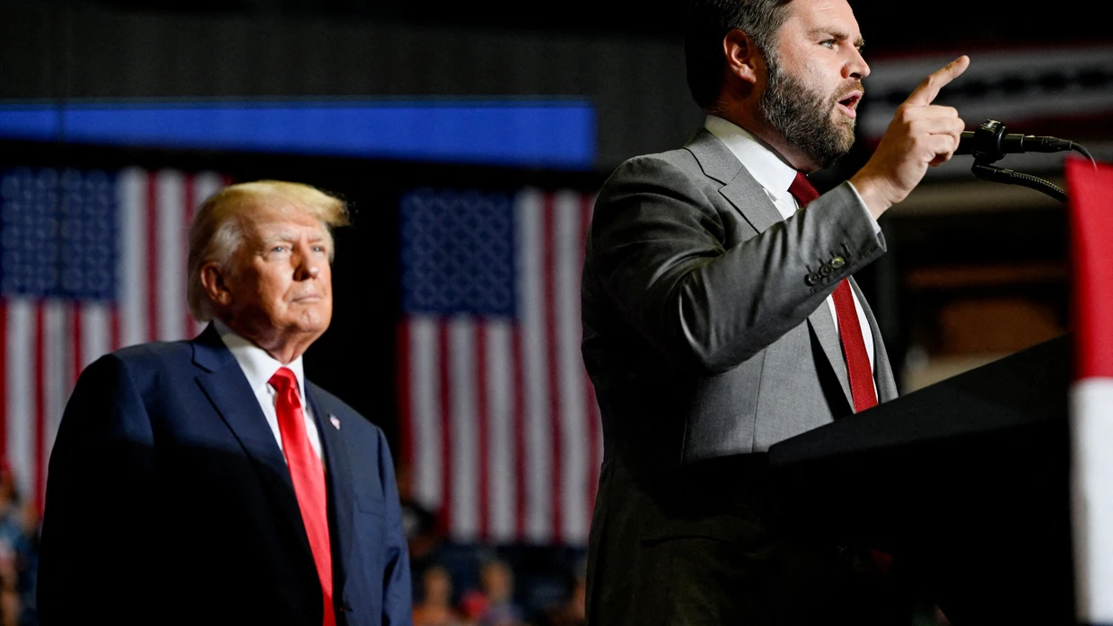 J.D. Vance und Donald Trump im September 2022