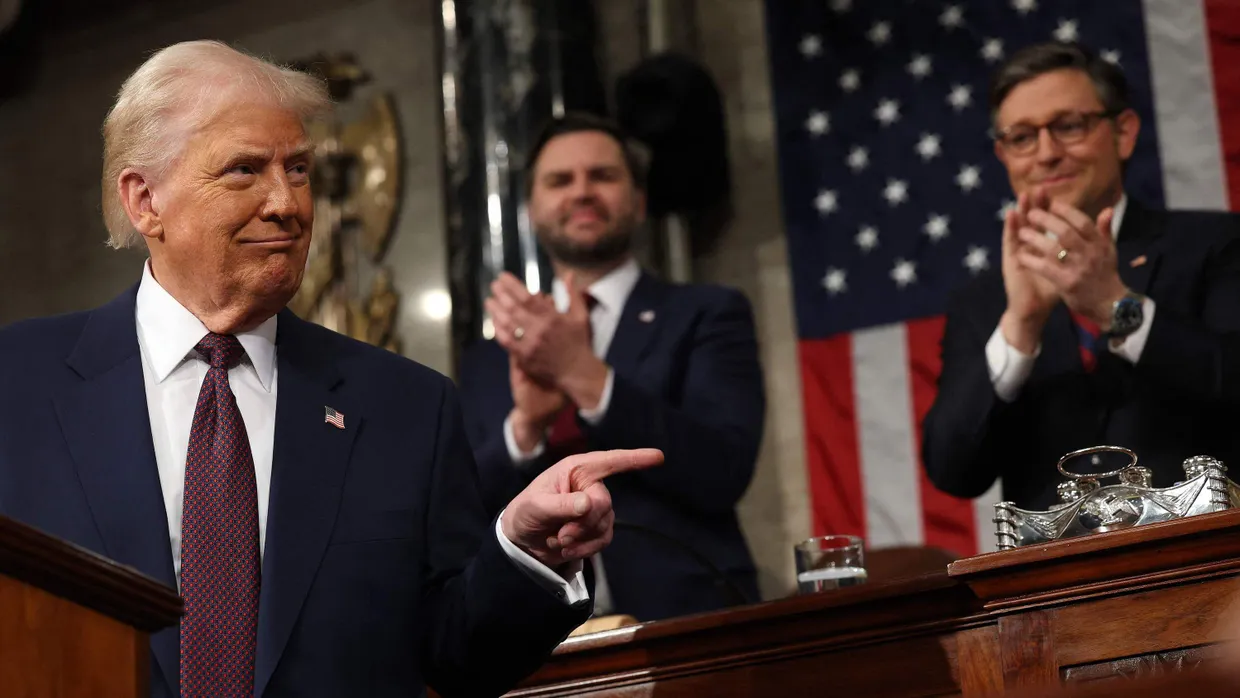 Präsident Donald Trump am Dienstag im Kongress