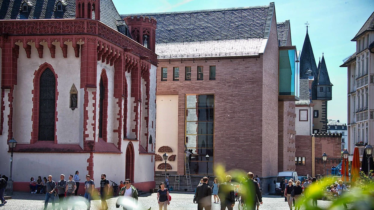Fügt sich ins Stadtbild: Das neue Historische Museum in Frankfurt