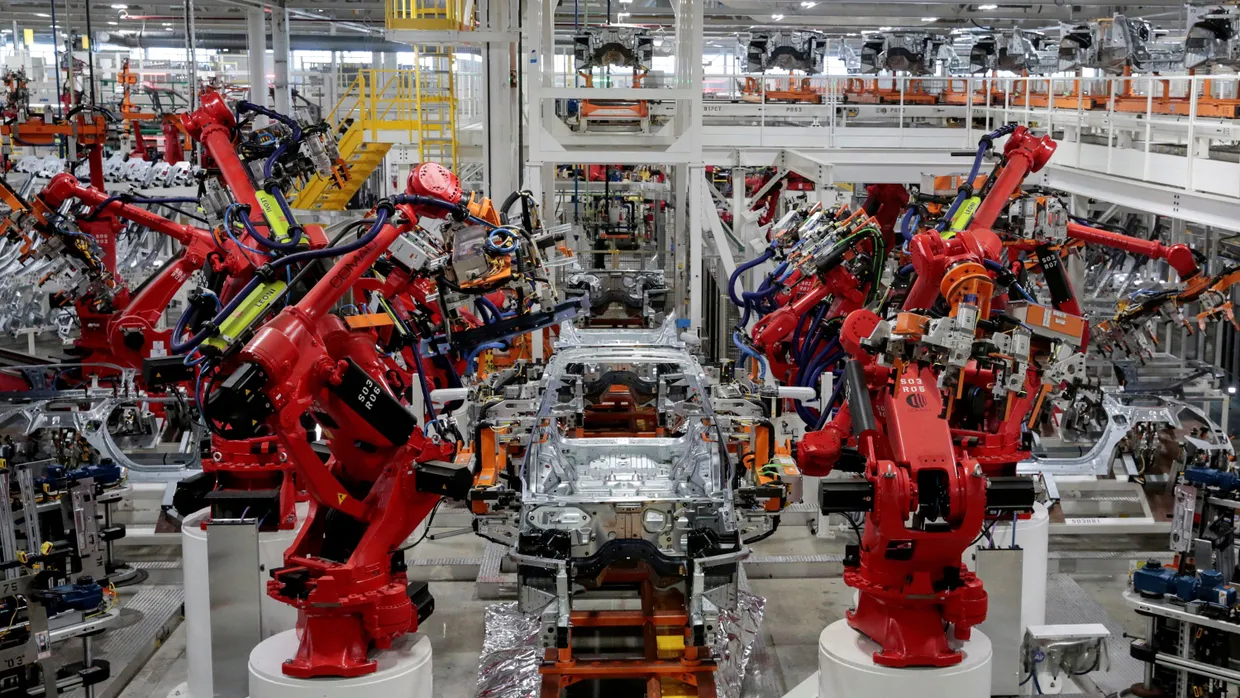 Roboter in der Autofertigung