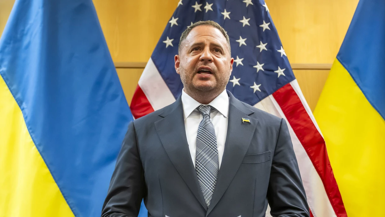 Andrij Jermak während der Gespräche über den US-Friedensplan am 23. November in Genf