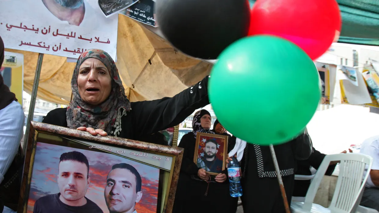 Hoffen auf ein Wiedersehen: Palästinensische Frauen in Nablus feiern die Einigung auf einen Gefangenenaustausch