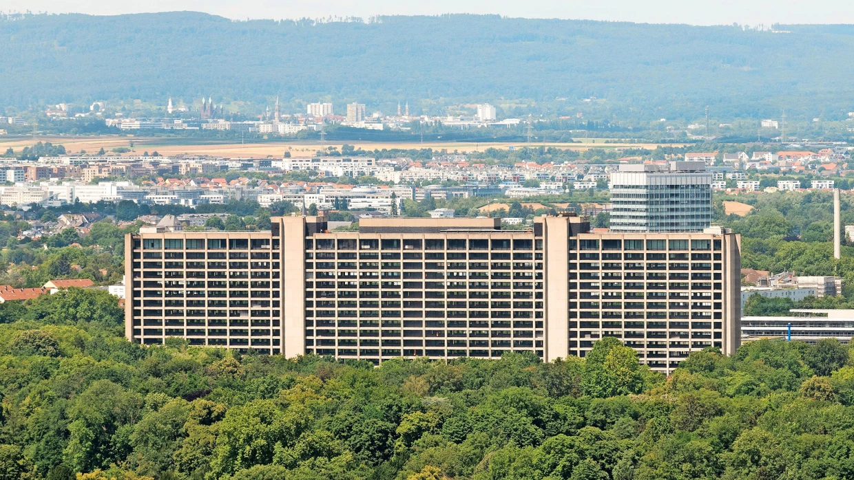 Pure brutalism: The Bundesbank headquarters has been being renovated since 2021.