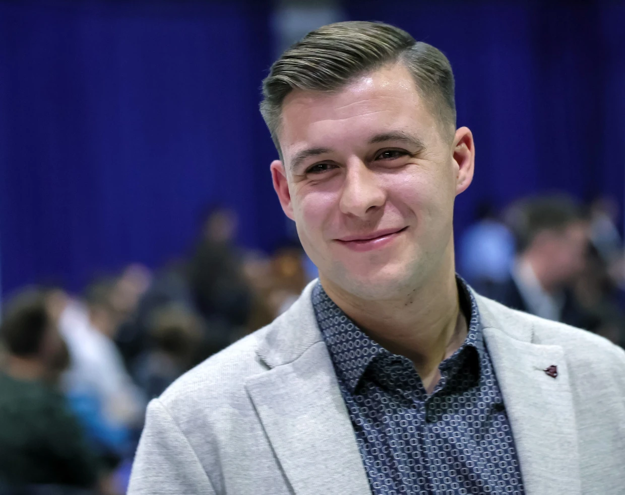 Wird vom Verfassungsschutz als Rechtsextremist geführt: Jean-Pascal Hohm, hier am 29. November 2025 in Gießen