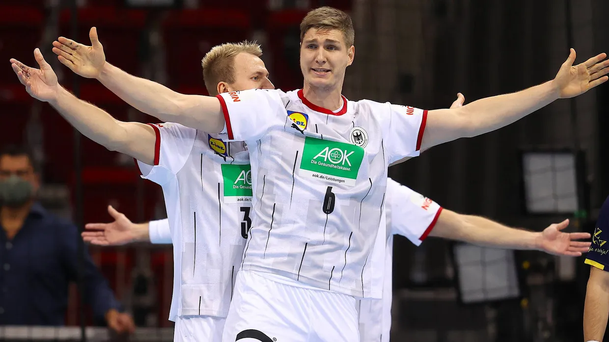 Mehr als ein Abwehrbrocken: Finn Lemke bringt sich im Nationalteam häufiger in der zweiten Welle ein.