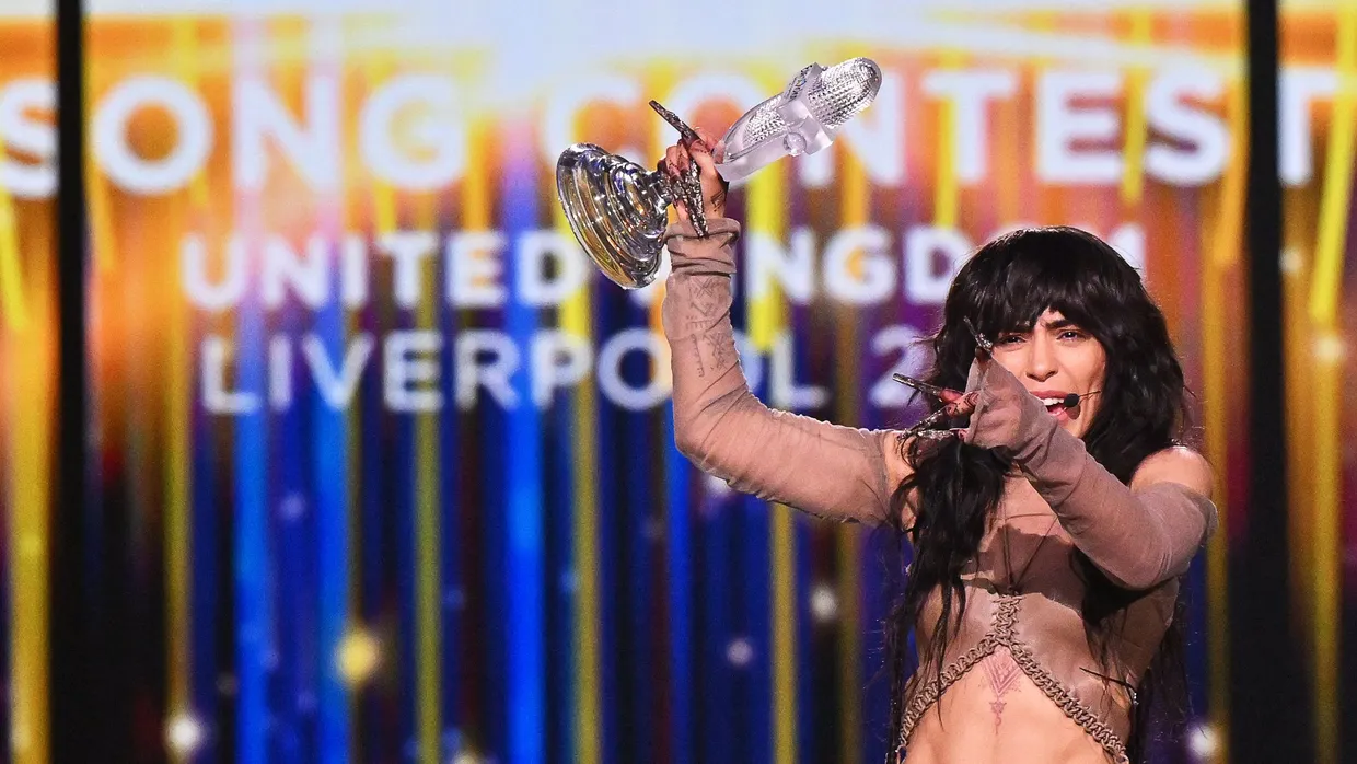 Loreen aus Schweden jubelt nach ihrem Sieg beim Finale des 67. Eurovision Song Contest.