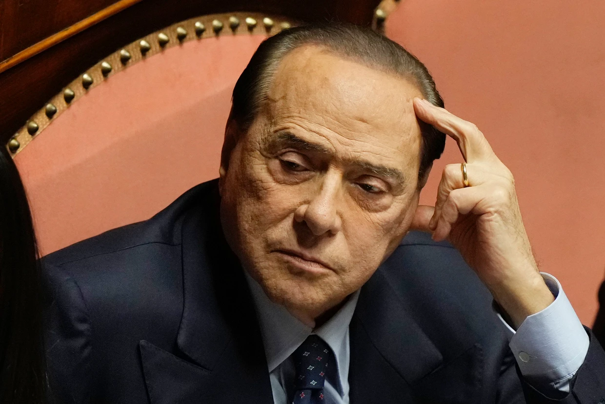 Silvio Berlusconi im Oktober 2022,&nbsp; im Juni darauf starb er.