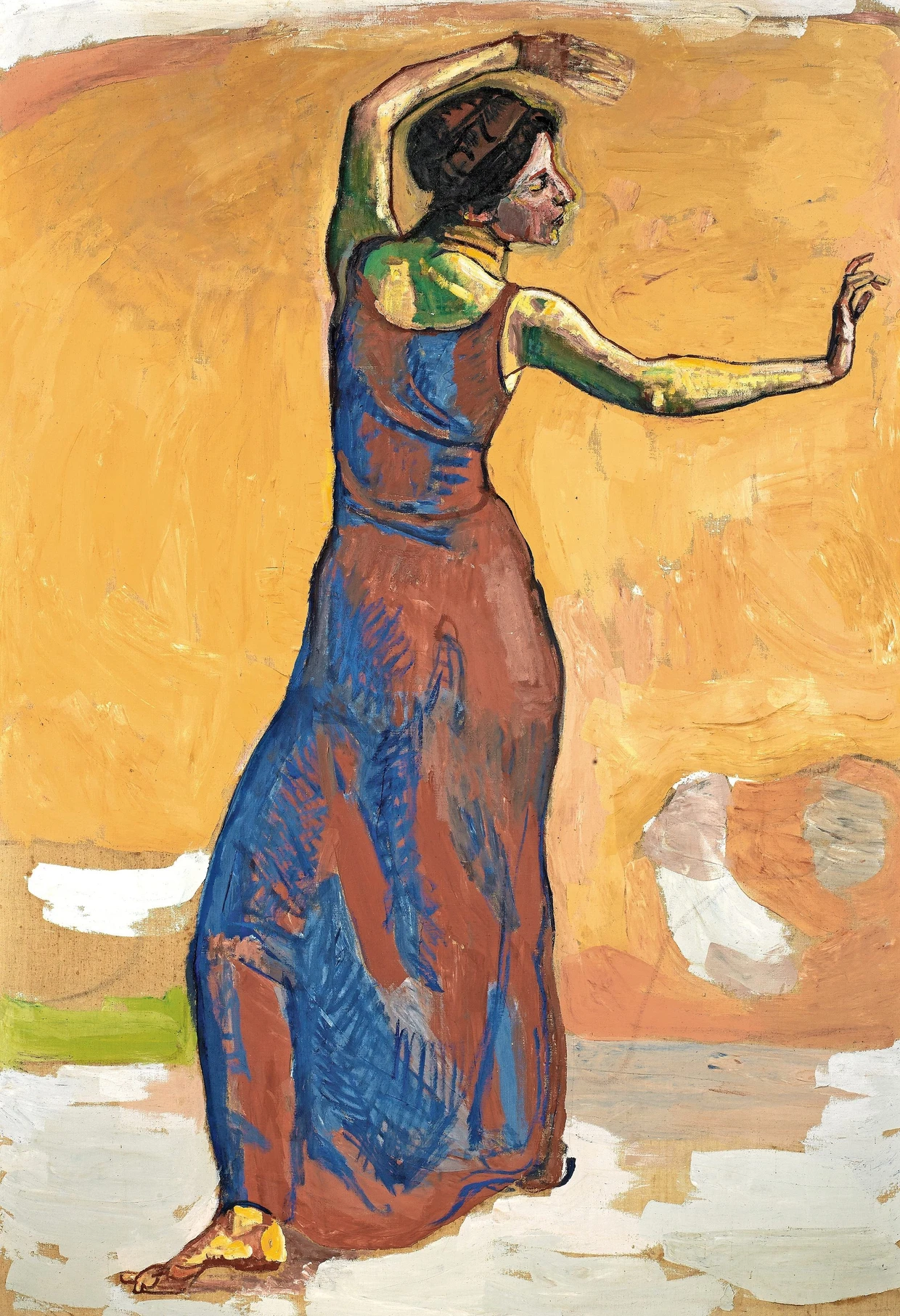 Ekstatisches Tanzen war um 1900 schwer angesagt: Ferdinand Hodlers Studie zu „Fröhliches Weib“ von 1911