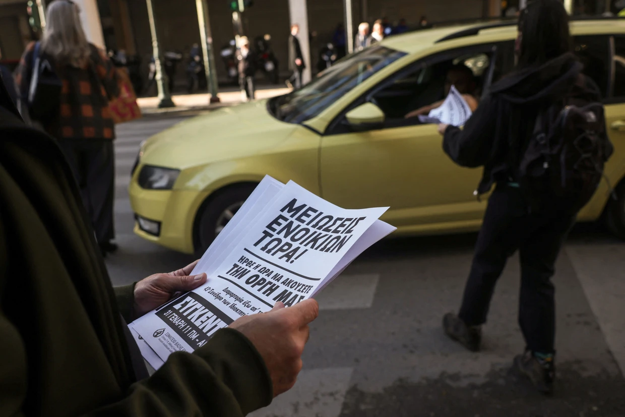 Protesta contra los costes de la vivienda: los manifestantes pidieron reducciones de los alquileres en enero.