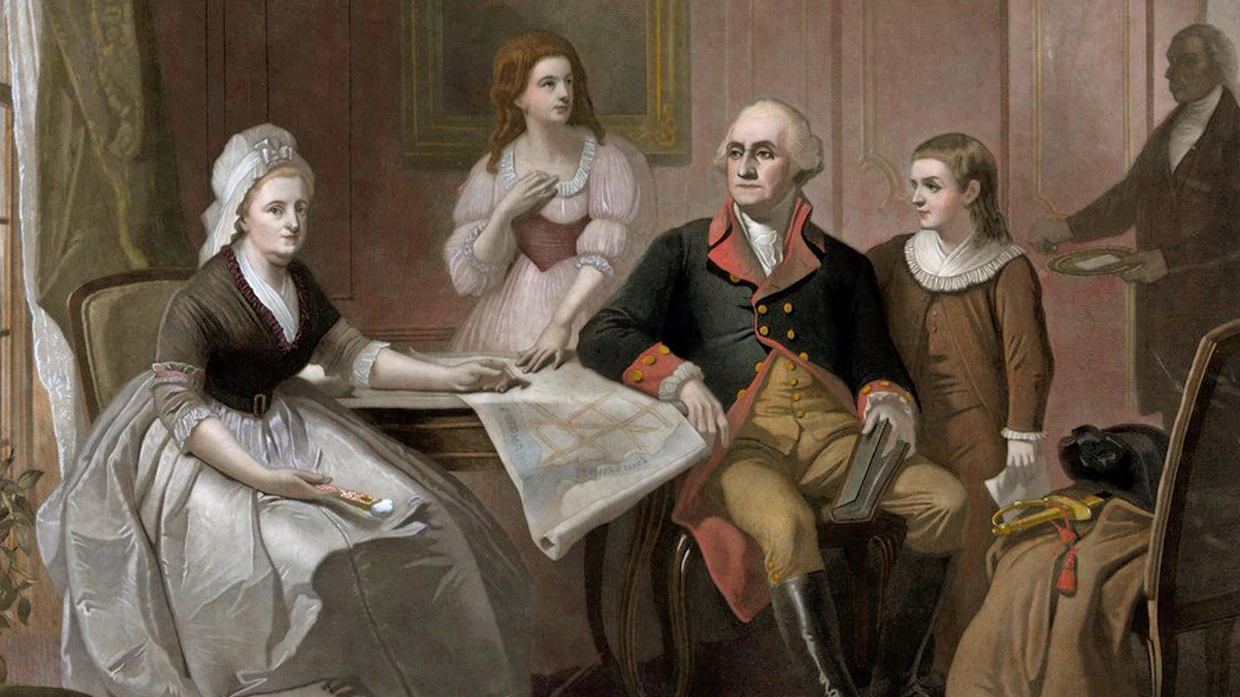 George Washington hat reich geheiratet.