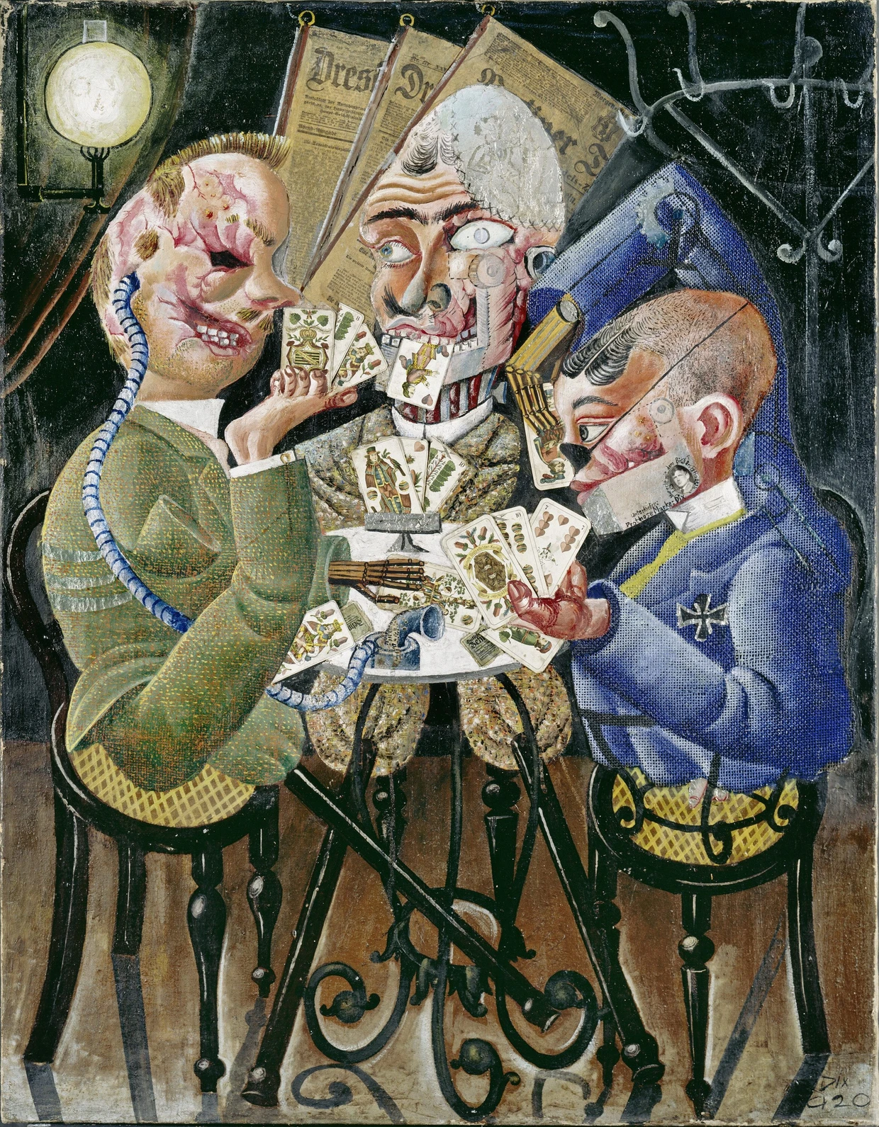  1920 malte Otto Dix „Die Skatspieler“   Jörg P. Anders / VG Bild-Kunst Bonn, 2026