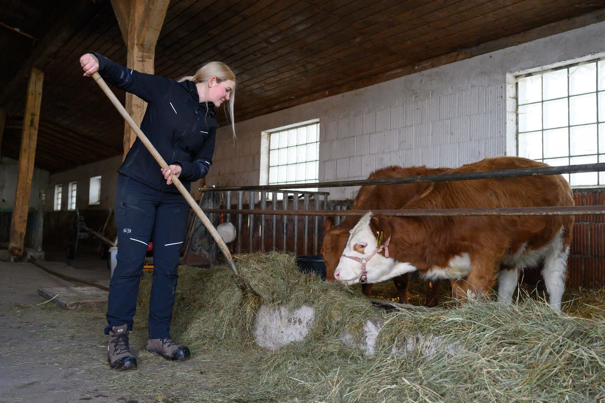 Keine Vier-Tage-Woche: „Landwirtin ist man „24/7“, sagt Anne Schmauch.