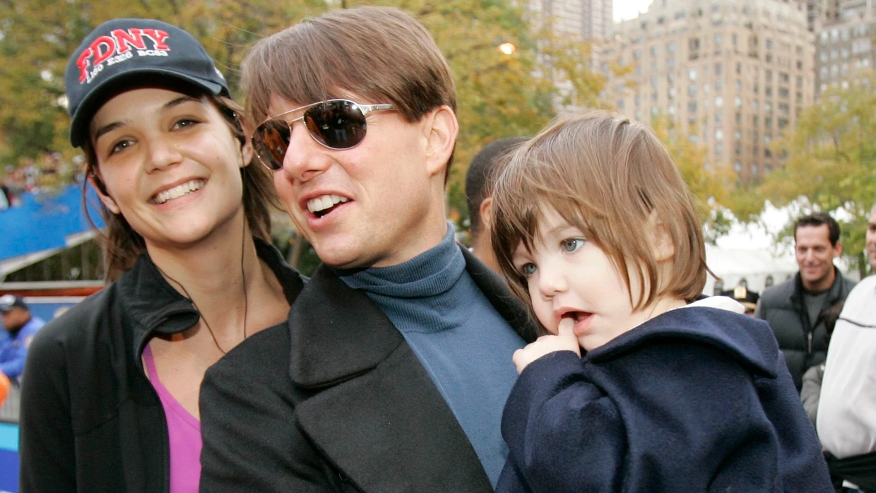 Katie Holmes und Tom Cruise zusammen mit ihrer Tochter Suri im Jahr 2007.