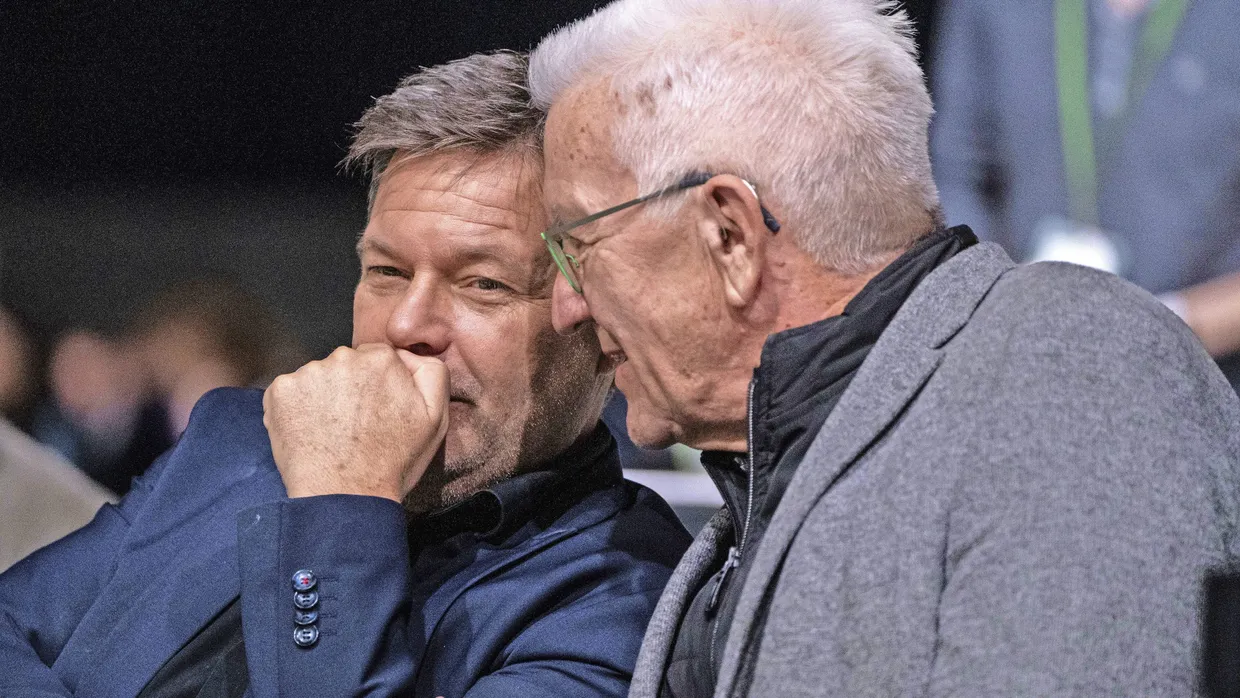Realos unter sich: Robert Habeck und Winfried Kretschmann