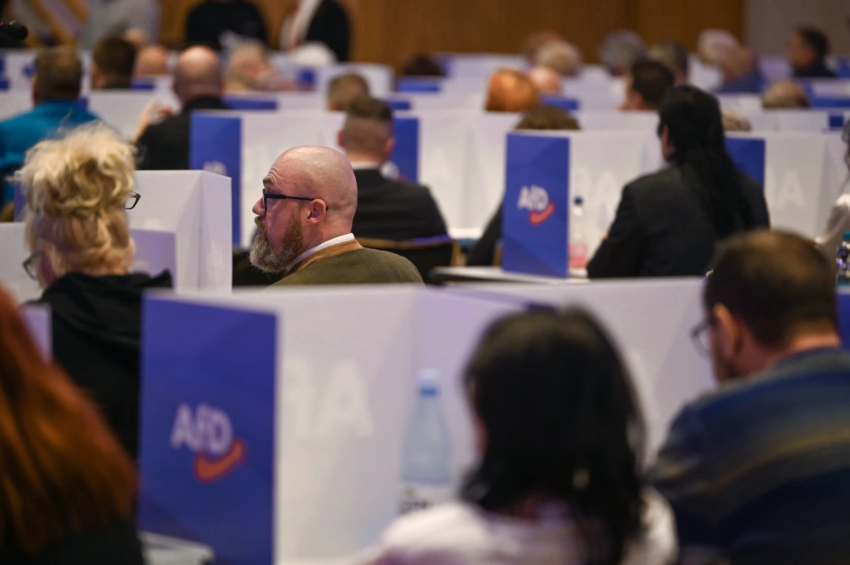 Hans-Thomas Tillschneider beim AfD-Landesparteitag Ende Mai 2025