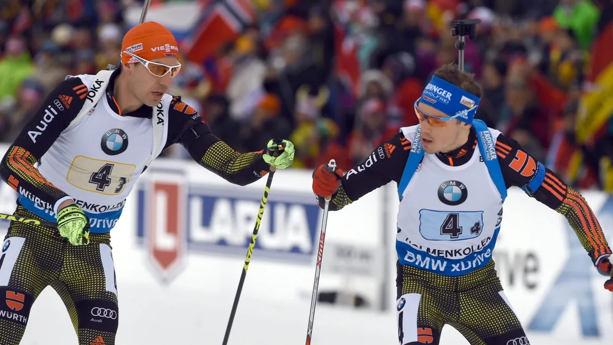 Silber als Wechselgeld: Arnd Peiffer (l.) und Simon Schempp tragen zum Erfolg bei