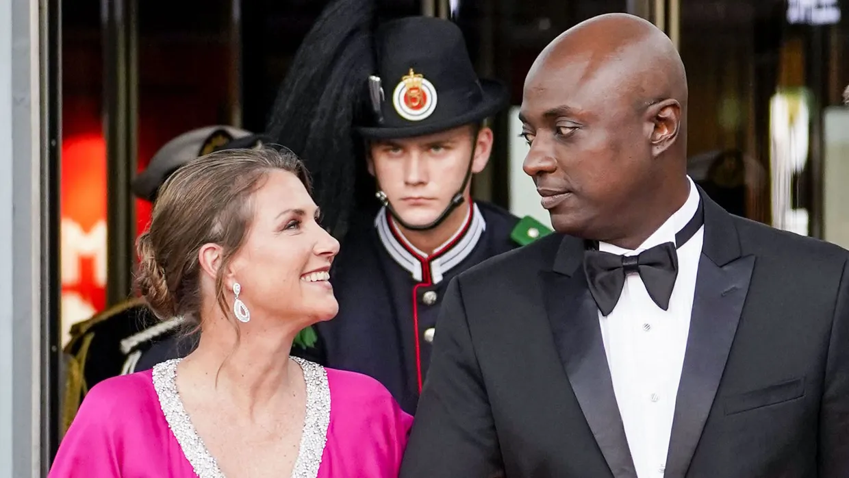 Märtha Louise und ihr Verlobter Durek Verrett in Oslo.
