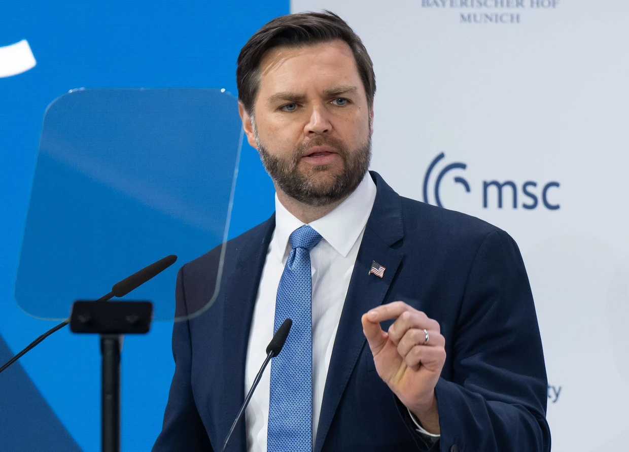  US-Vizepräsident J.D. Vance auf der Münchner Sicherheitskonferenz im vergangenen Jahr.