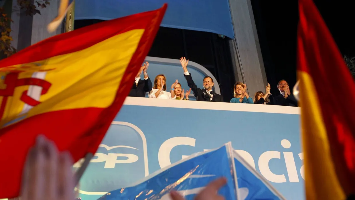 Mariano Rajoy bei seinem Wahlsieg 2011